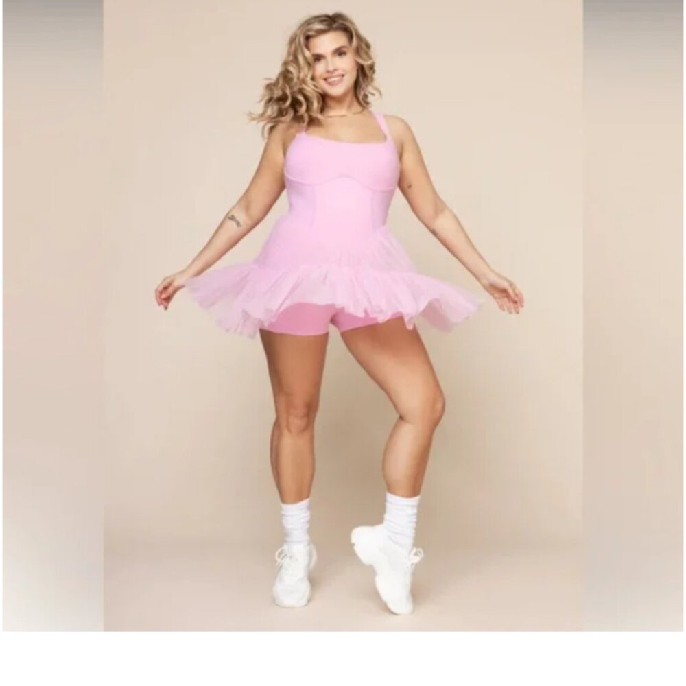 POPFLEX Corset Pirouette Dress - Bubblegum Medium NWT